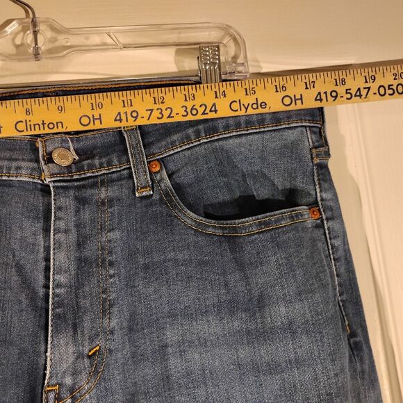 Levi's 511 jeans mens 34x30 blue denim stretch slim fit straight leg dark wash - Picture 5 of 10